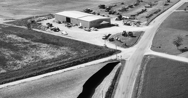 Vintage Aerial photo from 1982 in Monroe County, IL