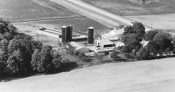 Vintage Aerial photo from 1972 in Delaware County, IN