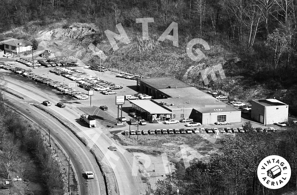 Vintage Aerial Pennsylvania Fayette County 1976 61DFA1