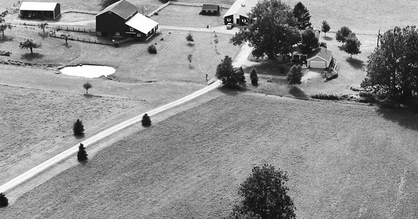 Vintage Aerial photo from 1983 in Erie County, PA