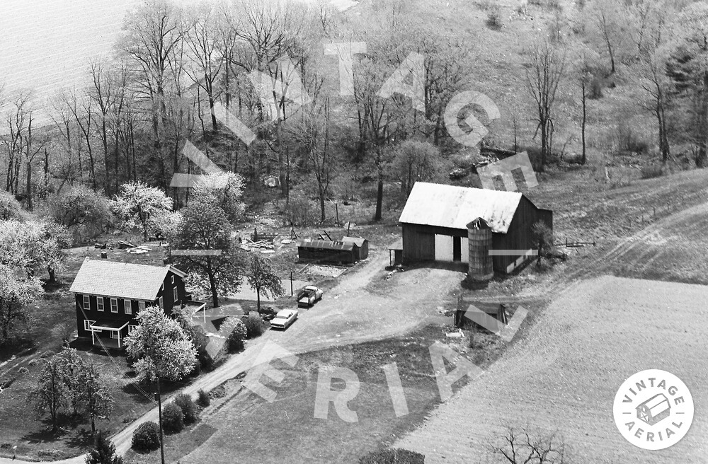 Vintage Aerial Pennsylvania Luzerne County 1963 5CLU10