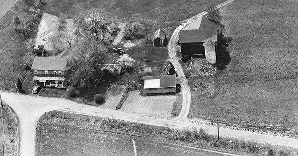 Vintage Aerial photo from 1963 in Luzerne County, PA