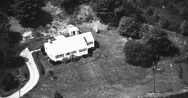 Vintage Aerial photo from 1983 in Chenango County, NY