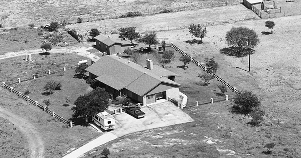 Vintage Aerial photo from -1986 in Bexar County, TX