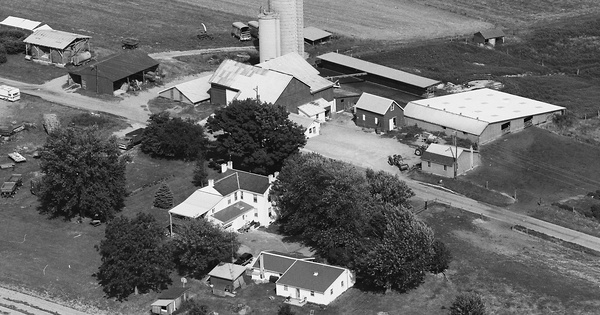 Vintage Aerial photo from 1986 in Chester County, PA