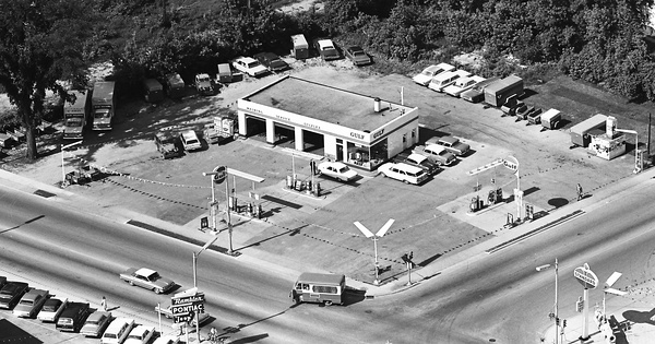 Vintage Aerial photo from 1965 in Lake County, IL