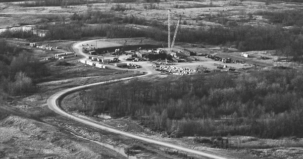 Vintage Aerial photo from 1981 in Saline County, IL