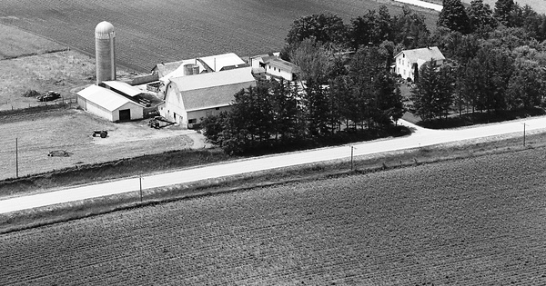 Vintage Aerial photo from 1971 in Fayette County, IA