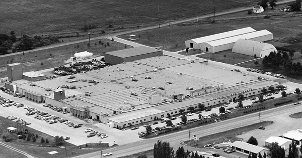 Vintage Aerial photo from 1980 in Dickinson County, IA