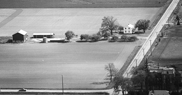 Vintage Aerial photo from 1976 in Monroe County, MI