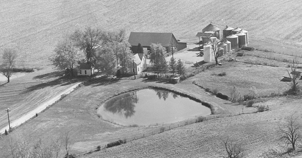 Vintage Aerial photo from 1980 in Vanderburgh County, IN