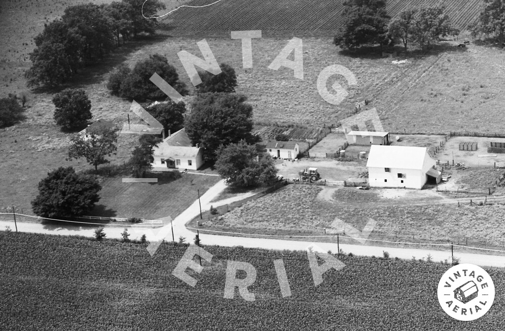 Vintage Aerial Indiana Vermillion County 1974 8FVR24