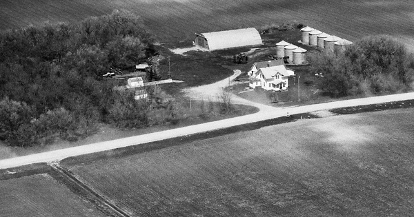 Vintage Aerial photo from 1989 in Pope County, MN