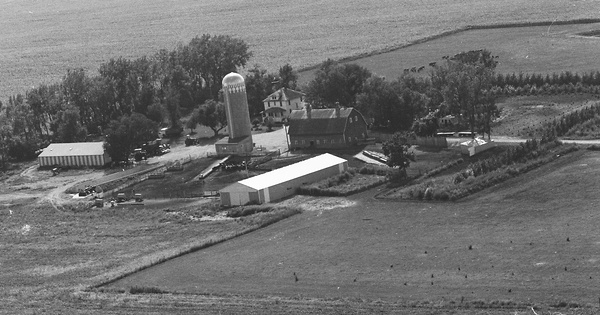 Vintage Aerial photo from 1975 in Redwood County, MN