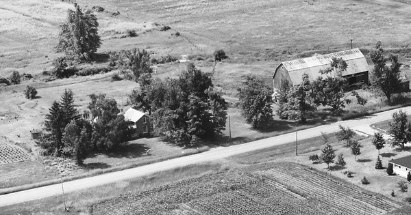 Vintage Aerial photo from 1978 in Sanilac County, MI