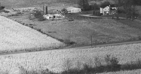 Vintage Aerial photo from 1990 in St. Joseph County, IN