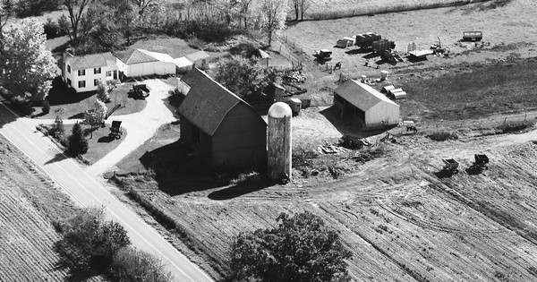 Vintage Aerial photo from 1983 in Cass County, MI