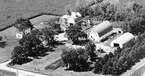 Vintage Aerial photo from 1981 in Winnebago County, IA