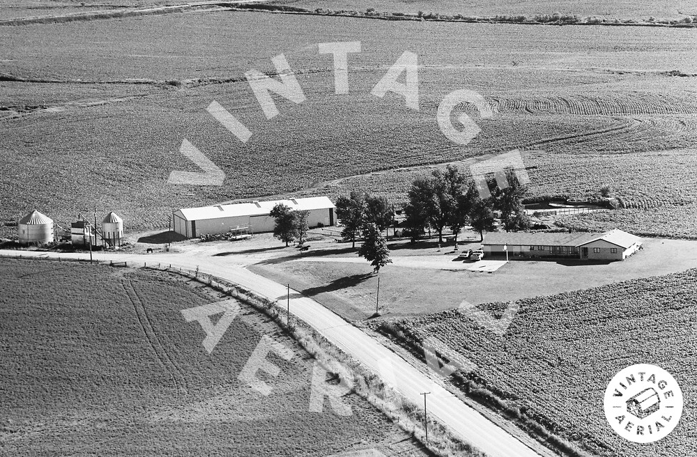 Vintage Aerial Iowa Mahaska County 1976 1HMA23