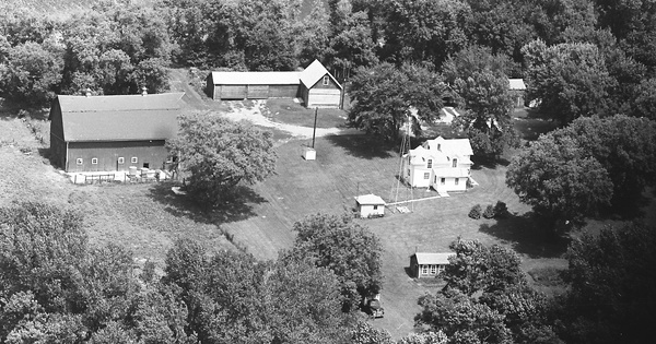 Vintage Aerial photo from 1972 in Faribault County, MN