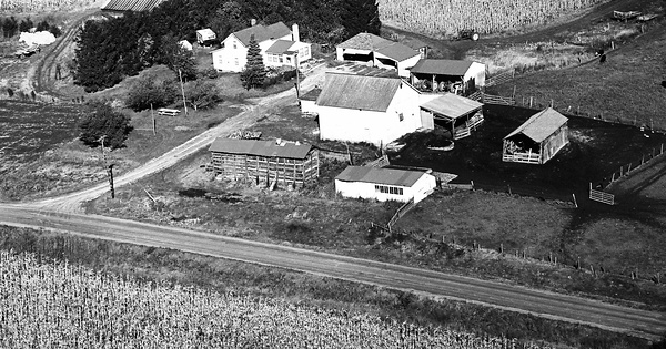Vintage Aerial photo from 1969 in Scott County, IA