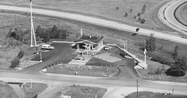 Vintage Aerial photo from 1978 in Shiawassee County, MI