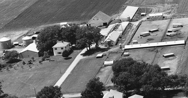 Vintage Aerial photo from 1987 in Henry County, IL