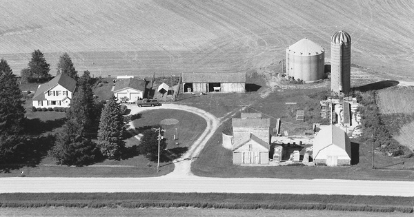 Vintage Aerial photo from 1995 in Whiteside County, IL