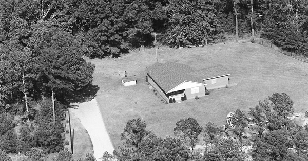 Vintage Aerial photo from 1987 in Choctaw County, MS