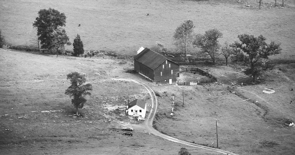 Vintage Aerial photo from 1977 in Augusta County, VA