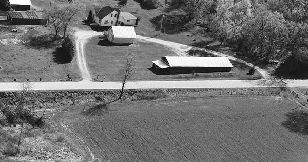 Vintage Aerial photo from 1987 in Jackson County, WI