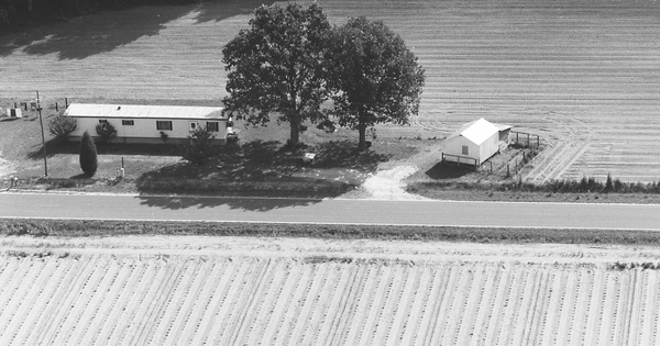 Vintage Aerial photo from 1985 in Harnett County, NC