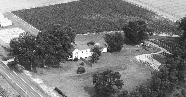 Vintage Aerial photo from 1993 in Pitt County, NC