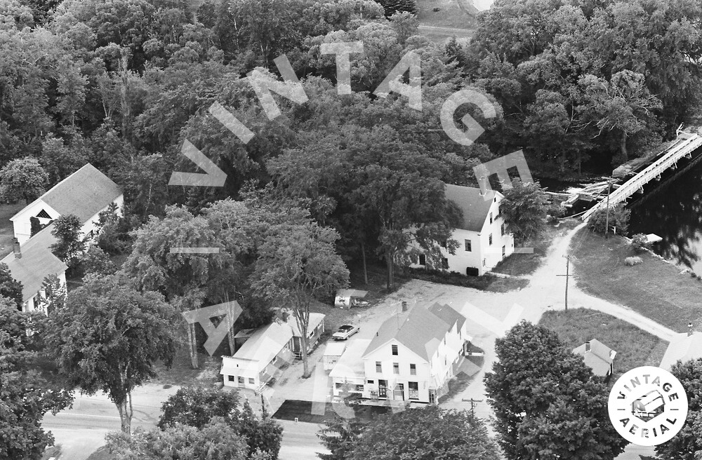 Vintage Aerial Maine Kennebec County 1963 36LKE12