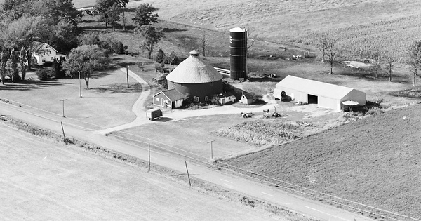 Vintage Aerial photo from 1971 in Polk County, WI