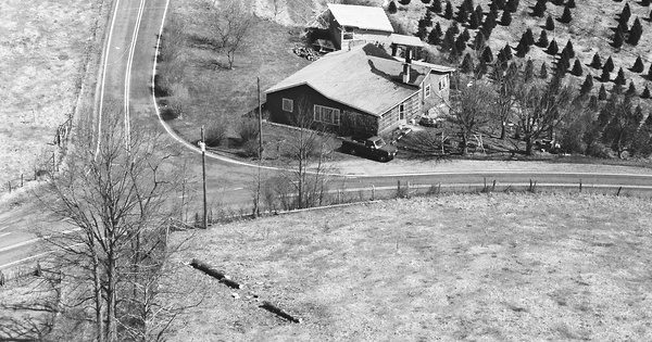 Vintage Aerial photo from 1991 in Ashe County, NC