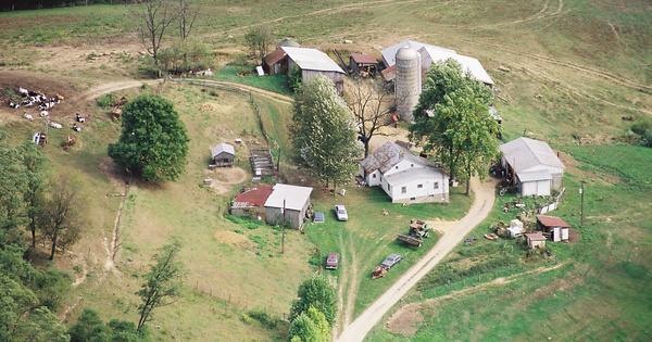 Vintage Aerial photo from 1998 in Carroll County, OH