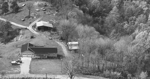 Vintage Aerial photo from 1981 in Athens County, OH