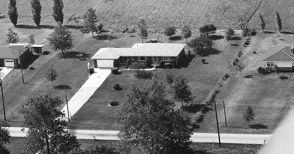 Vintage Aerial photo from 1970 in Wood County, OH