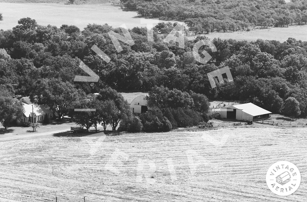 Vintage Aerial Kansas Sumner County 1977 24KSU11