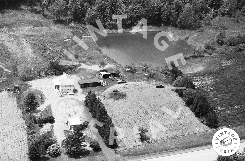 Vintage Aerial New York Chemung County 1984 10KCM11