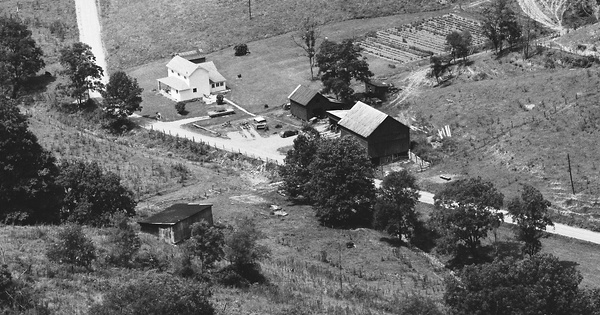 Vintage Aerial photo from 1983 in Tyler County, WV