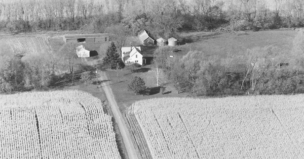 Vintage Aerial photo from 1985 in Stearns County, MN