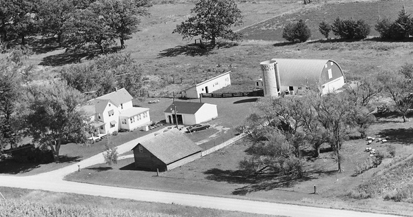 Vintage Aerial photo from 1977 in Steele County, MN