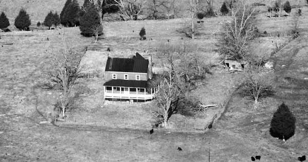 Vintage Aerial photo from 1990 in Rockbridge County, VA
