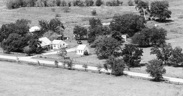 Vintage Aerial photo from 1991 in Burleson County, TX