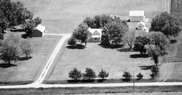 Vintage Aerial photo from 1984 in Hamilton County, NE