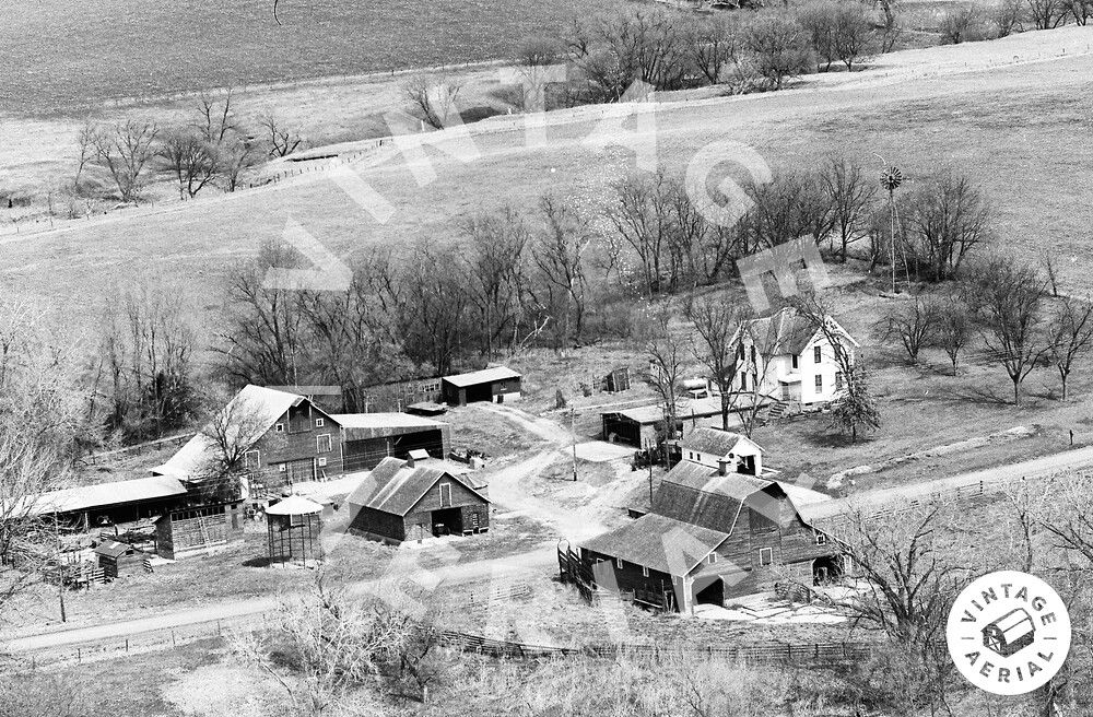 Vintage Aerial Nebraska Dodge County 1976 8YDO34