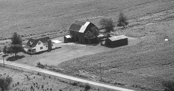 Vintage Aerial photo from 1976 in Union County, OH