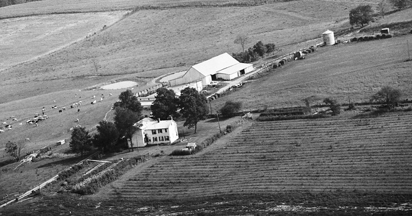 Vintage Aerial photo from 1976 in Adams County, OH